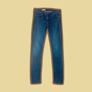 AG Adriano Goldschmied Dark Blue Wash ‘The Legging in Super Skinny’ Size 27R